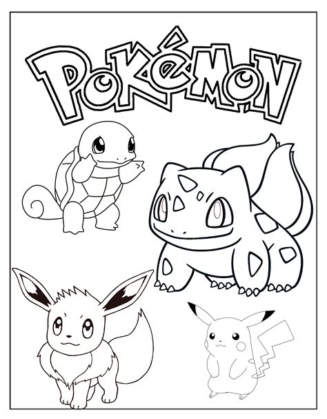 coloring pages pokemon|Pokemon Coloring Pages (Free PDF Printables)